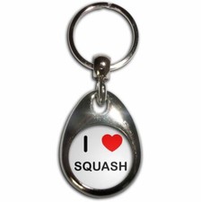 Squash I Love heart Tear Drop