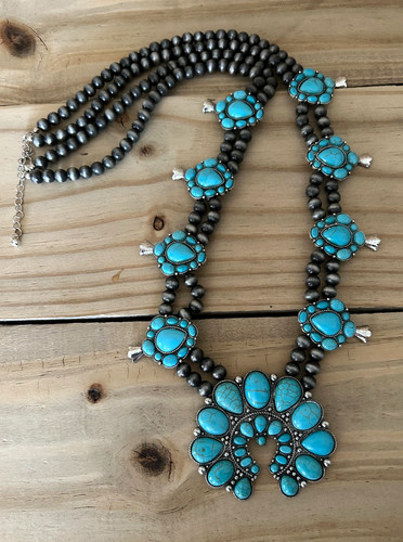 Exc faux turquoise squash - faux,
